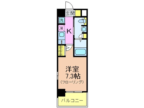 ｴｽﾃﾑﾌﾟﾗｻﾞ神戸水木通ｸﾞﾗﾝｸﾛｽ(508の物件間取画像